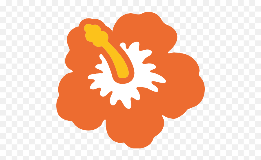 Hibiscus Flower Emoji Png Picture 1908187 - Flowers Google Android Emojis,Flower Emoji Png