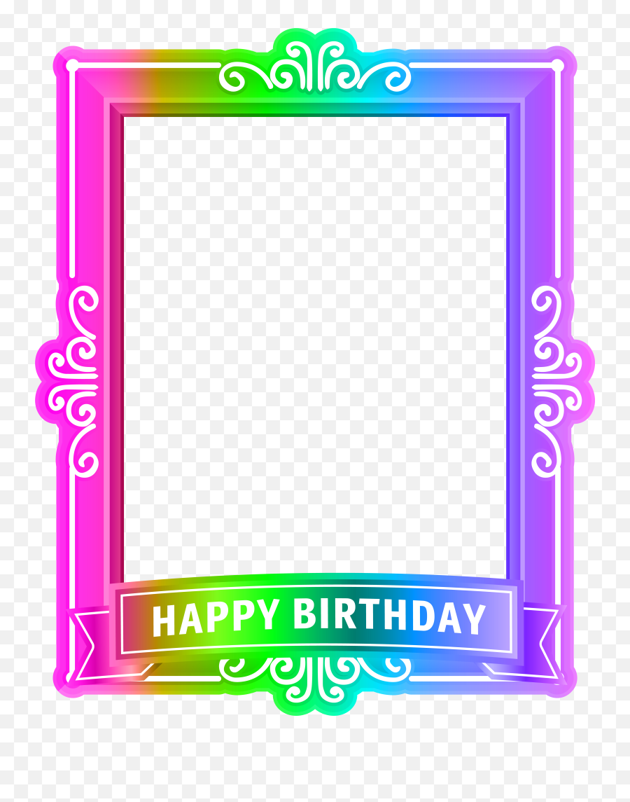 Download Happy Birthday Frame M Png Transparent