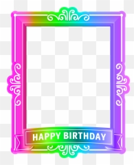 Download Happy Birthday Frame M Png Transparent