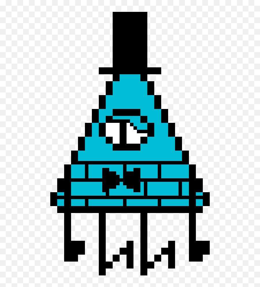 Pixilart - Sad Bill Cipher By Greygod Bill Cipher Pixel Art Png,Bill Cipher Transparent