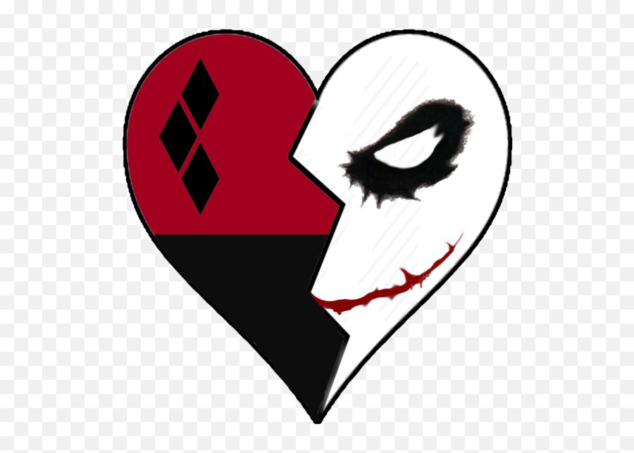 Harley Quinn And Joker Symbol Clipart - Full Size Clipart Easy Harley Quinn Drawing Png,Joker Logo Png