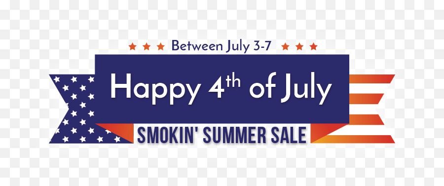 Happy 4th Of July - Independence Day U003e Smokinu0027 Summer Sale Graphic Design Png,Happy 4th Of July Png