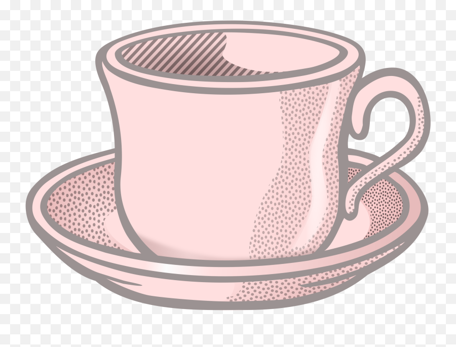 Download Hd Teacup Saucer Coffee Cup - Cup And Saucer Cup And Saucer Clipart Png,Coffee Cup Clipart Png