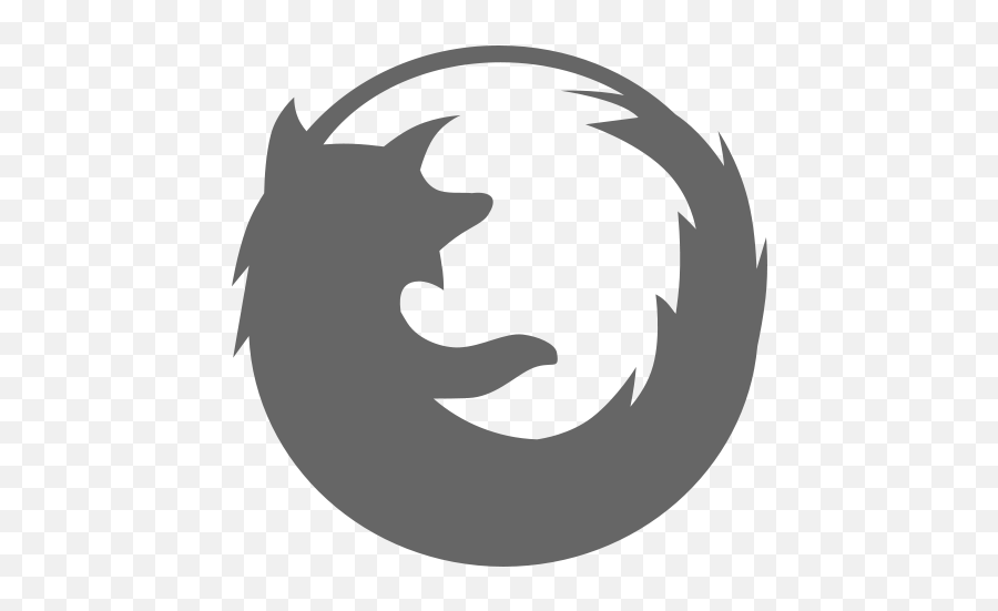 Download Firefox Logo 2 Icon - Plain Black Twitter Banner Png,Firefox Logo Png