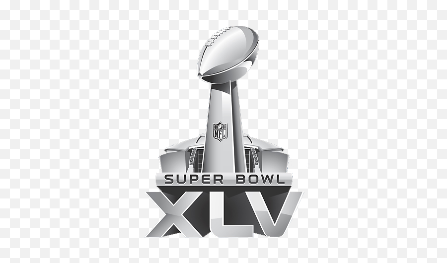 Super Bowl Xlv - Logo Super Bowl Xlv Png,Lombardi Trophy Png