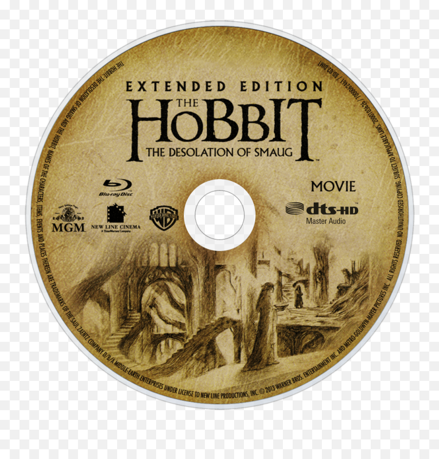 Desolation Of Smaug Bluray Disc - Hobbit The Battle Of The Five Armies Bluray Com Png,The Hobbit Png