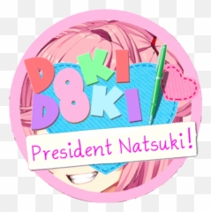 Doki President Natsuki Coming Soon - Girly png