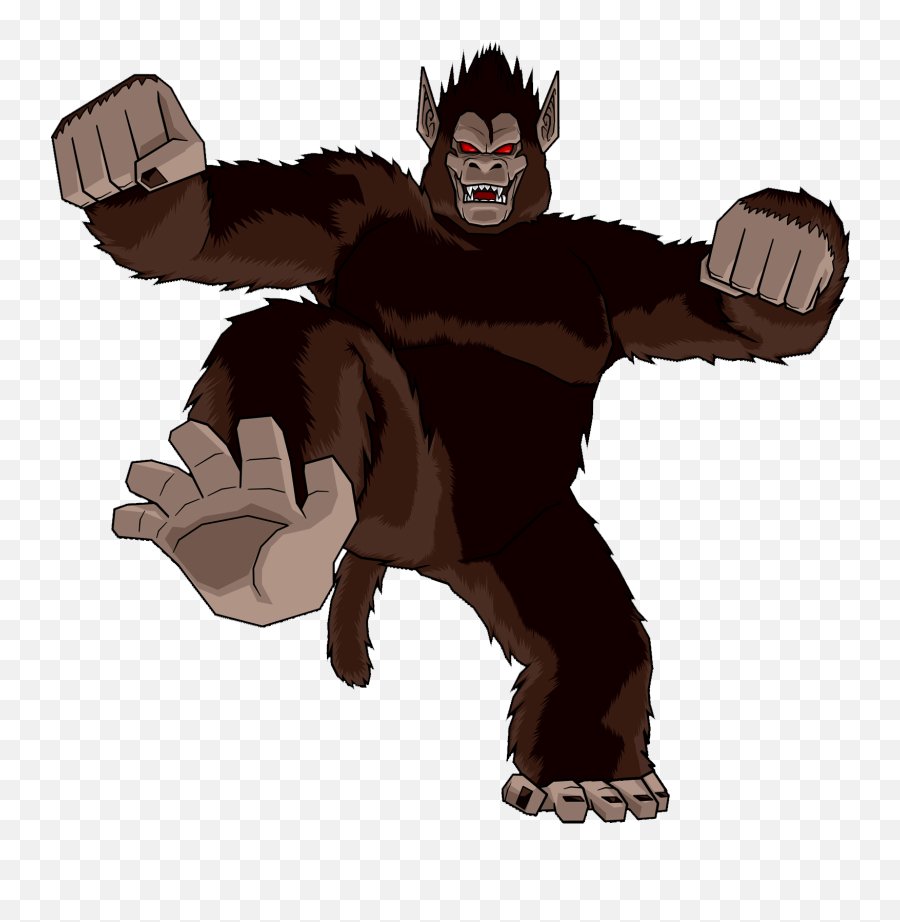 Great Ape Goku Png Image - Goku As A Monkey,Ape Png