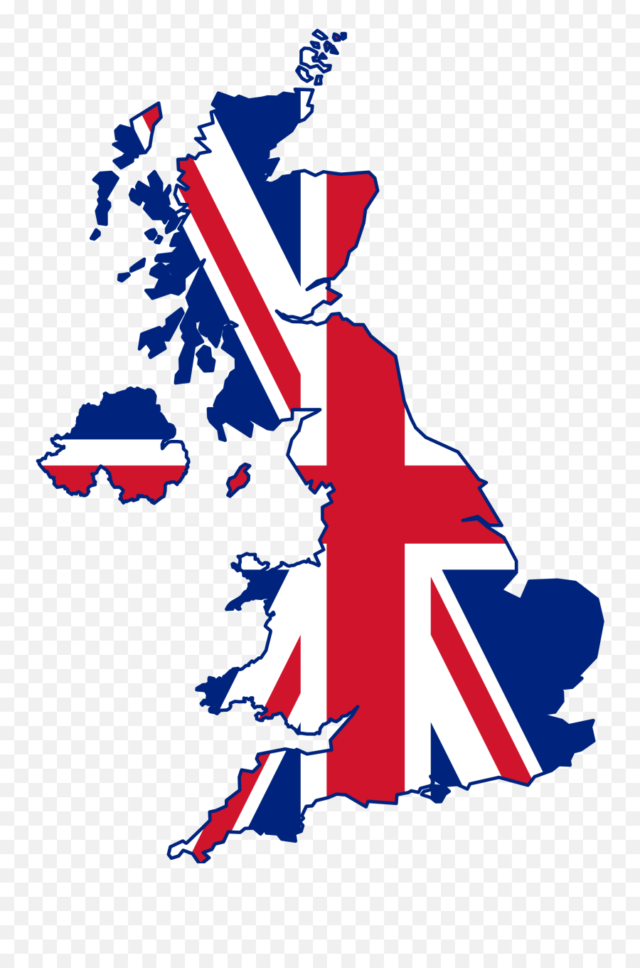 United Kingdom Flag Map Png Image With - Great Britain Flag Map,Kingdom Png