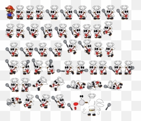 Shy Guy Chef Paper Mario - Shy Guy Pastry Chef Art Png,Shy Guy Png
