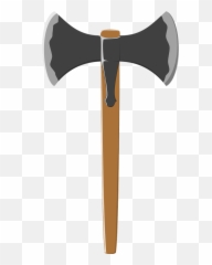 Axe Battle Dane Png Clipart - Cartoon Double Sided Axe,Battle Axe Png