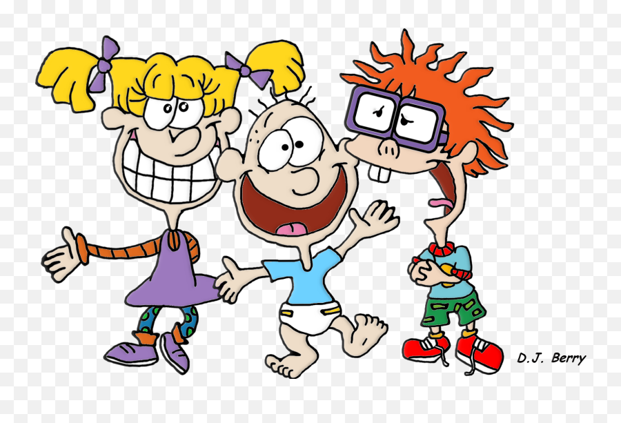 Nickelodeon Characters Chuckie Clipart - Angelica Rugrats Tommy Chuckie Png,Nickelodeon Png
