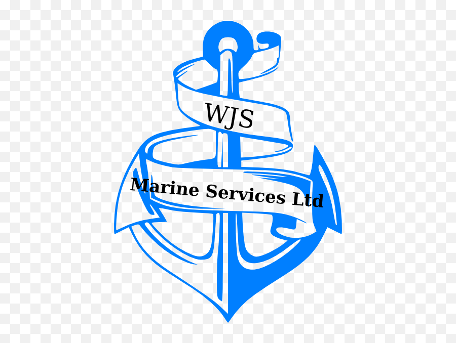 Marine Anchor Logo Clip Art - Black And White Ship Anchor Png,Marine Logo Vector