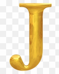 Gold Typography Letter J Transparent Png - StickPNG Png