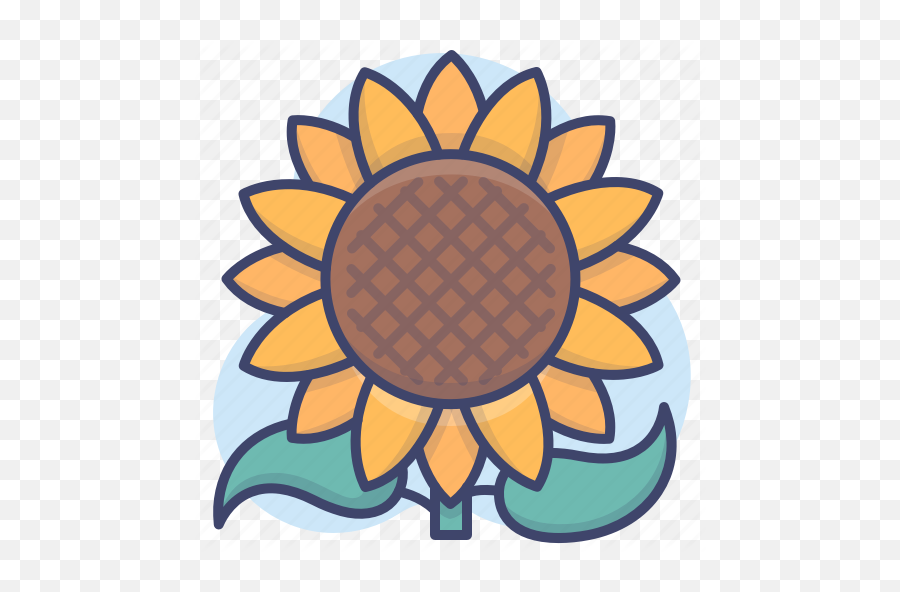 Farm Flower Nature Sunflower Icon - Download On Iconfinder Decorative Png,Sunflower Icon