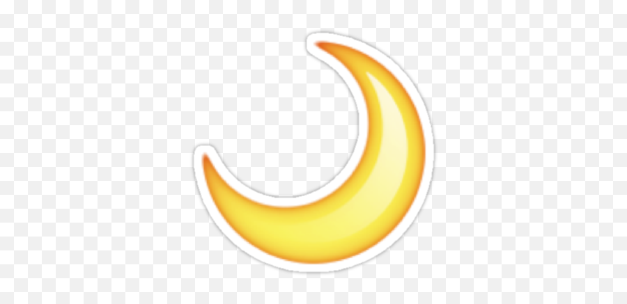 Download Moon Stickers - Transparent Crescent Moon Emoji Png,Moon Emoji Png