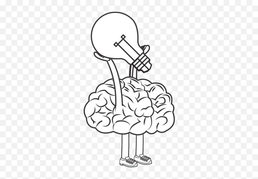Human Brain - Light Bulb Png,Brain Lightbulb Icon