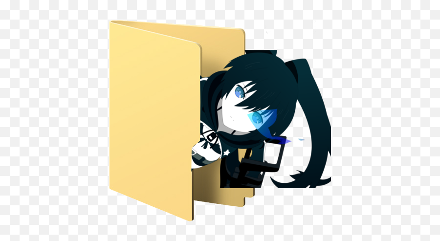 Anime Icon - 11 Rock Folder Icon Images Transparent Png Black Rock Shooter Folder Icon,Animation Folder Icon