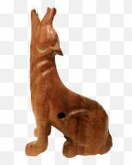 8 Wooden Wolf - Animal Figure png