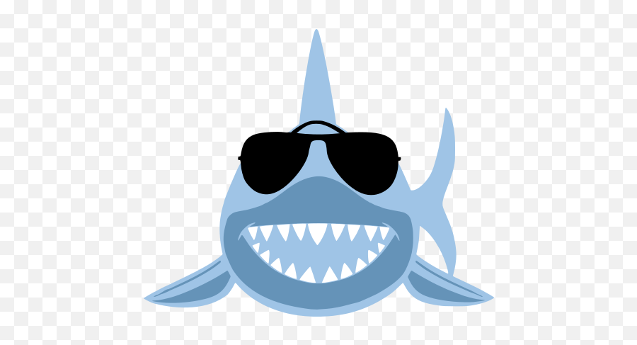 Transparent Stock Sunglasses Png Files - Shark With Sunglasses Clipart,Shark Clipart Transparent Background