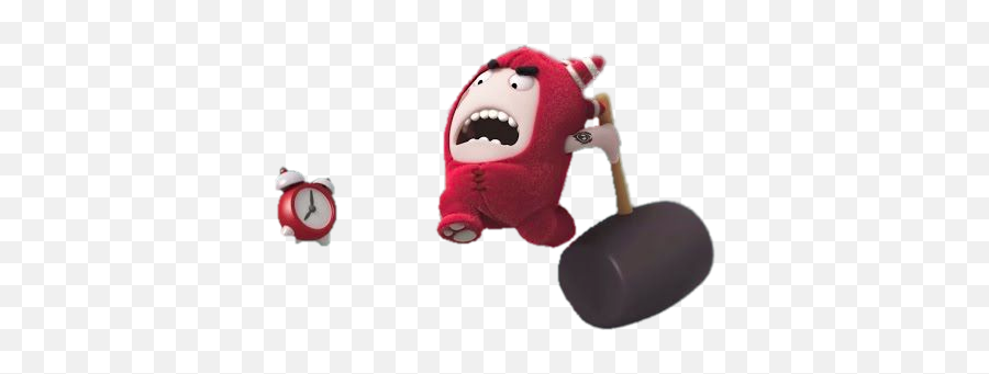 Check Out This Transparent Oddbods Fuse Smashing Alarm Clock Png Background