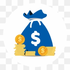 River Valley Credit Union - Money Cartoon Blue Background png