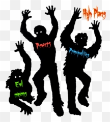 And When They Began To Sing Praise Lord - Zombie Clipart Black White png