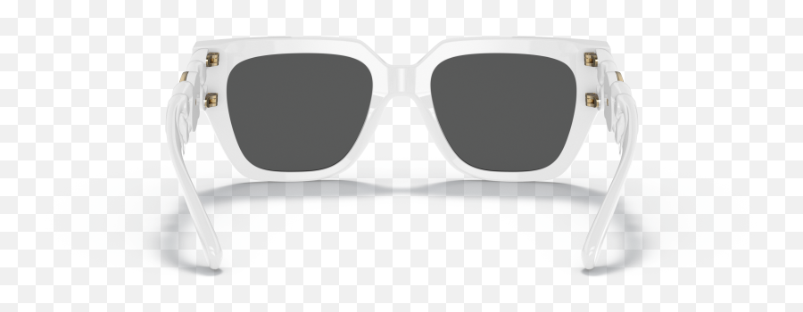 Versace Ve4409 53 Dark Grey U0026 White Sunglasses Sunglass - Full Rim Png,Chrome Icon Grey