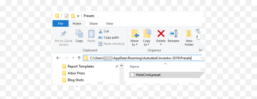 Using The New Autodesk Inventor 2019 Hole Presets - Imaginit Wordpress Plugin File On Desktop Png,Red Up Arrow Icon Inventor