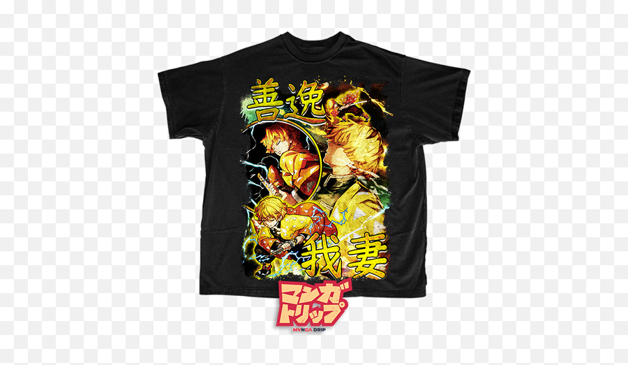 Oversized Zenitsu Demon Slayer Vintage T - Shirt U2013 Mvngadrip Gojo Satoru Oversized T Shirt Png,Zenitsu Icon