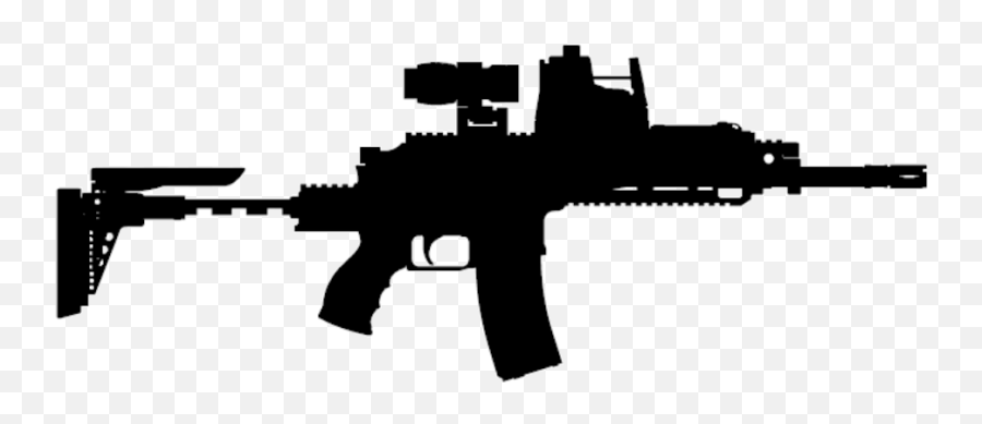 Download Assault Rifle Silhouette Png - M4 Ssystem Full Rifle,M4 Png.