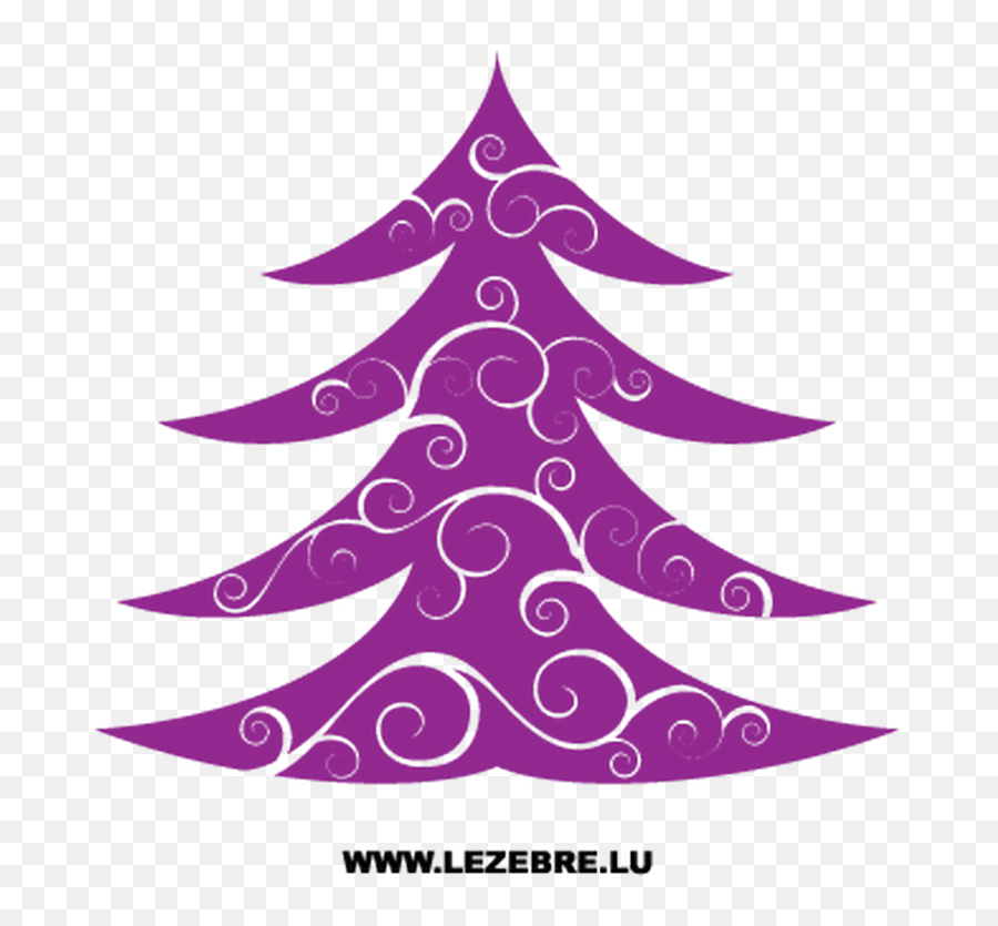Christmas Tree Ornament Decal - Pohon Cemara Natal Kartun Png,Christmas Tree Icon Transparent