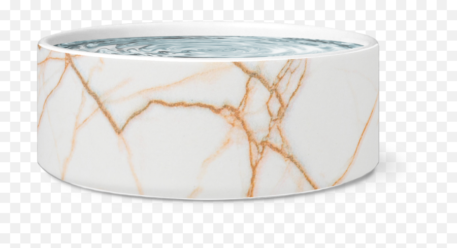 Rose Gold Marble Dog Bowl U2013 Kaiu0027s Ruff Wear - Marble Dog Bowl Gold Png,Dog Bowl Png