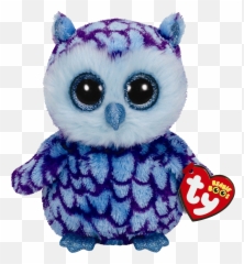 Oscar The Blue Owl 6u201d Plush Clipart - Full Size Clipart Ty Beanie Boos Owl Png,Oscar The Grouch Png