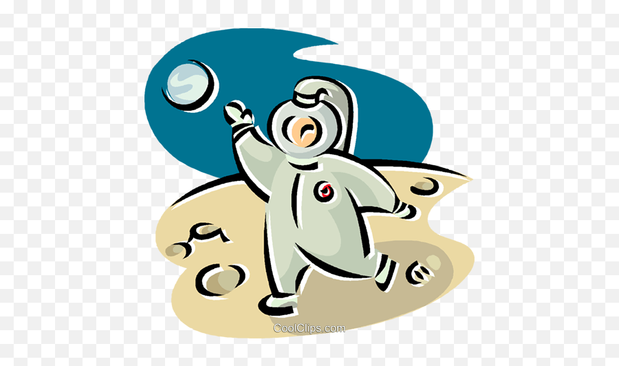 Astronaut Walking - Walking On The Moon Clipart Png,Moon Clipart Png