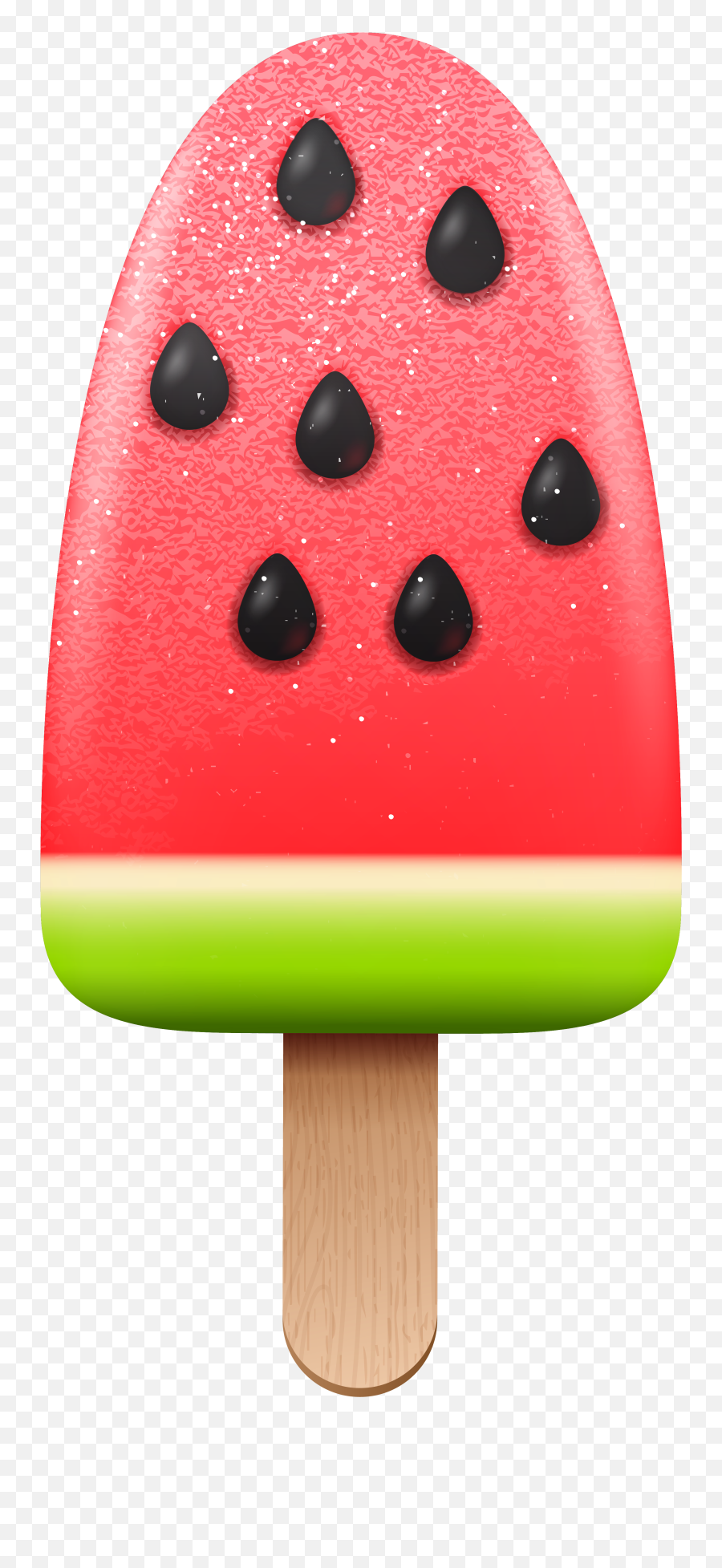 Melon Ice Cream Png Clipart Image - Red Melon Ice Cream,Watermelon Png Clipart
