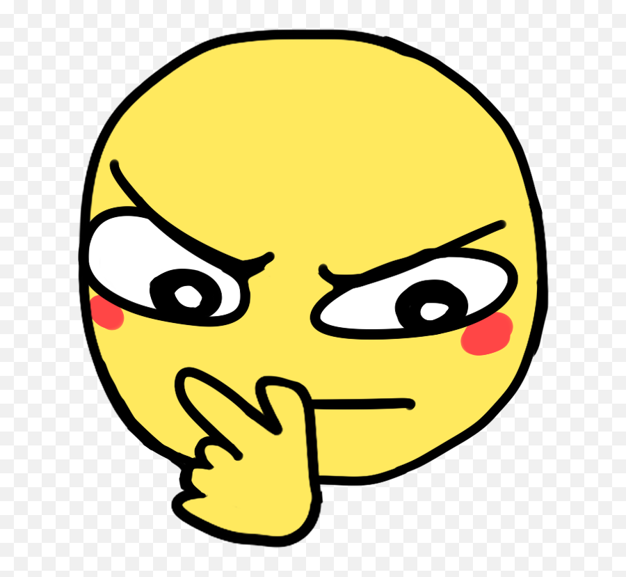 Thinking Emoji - Clip Art Png,Hmm Png