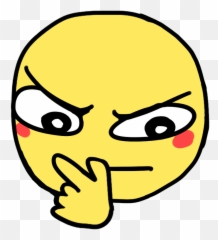 Thinking Emoji - Clip Art Png,Hmm Png