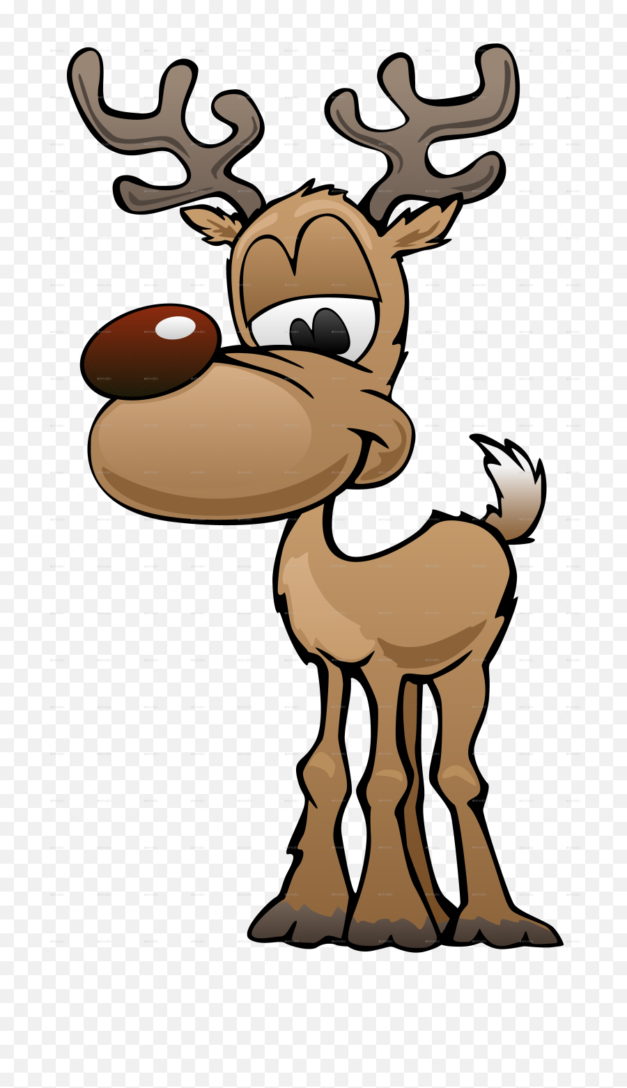 Cartoon Character Vector Illustration - Deer Cartoon Vector Png,Deer Png