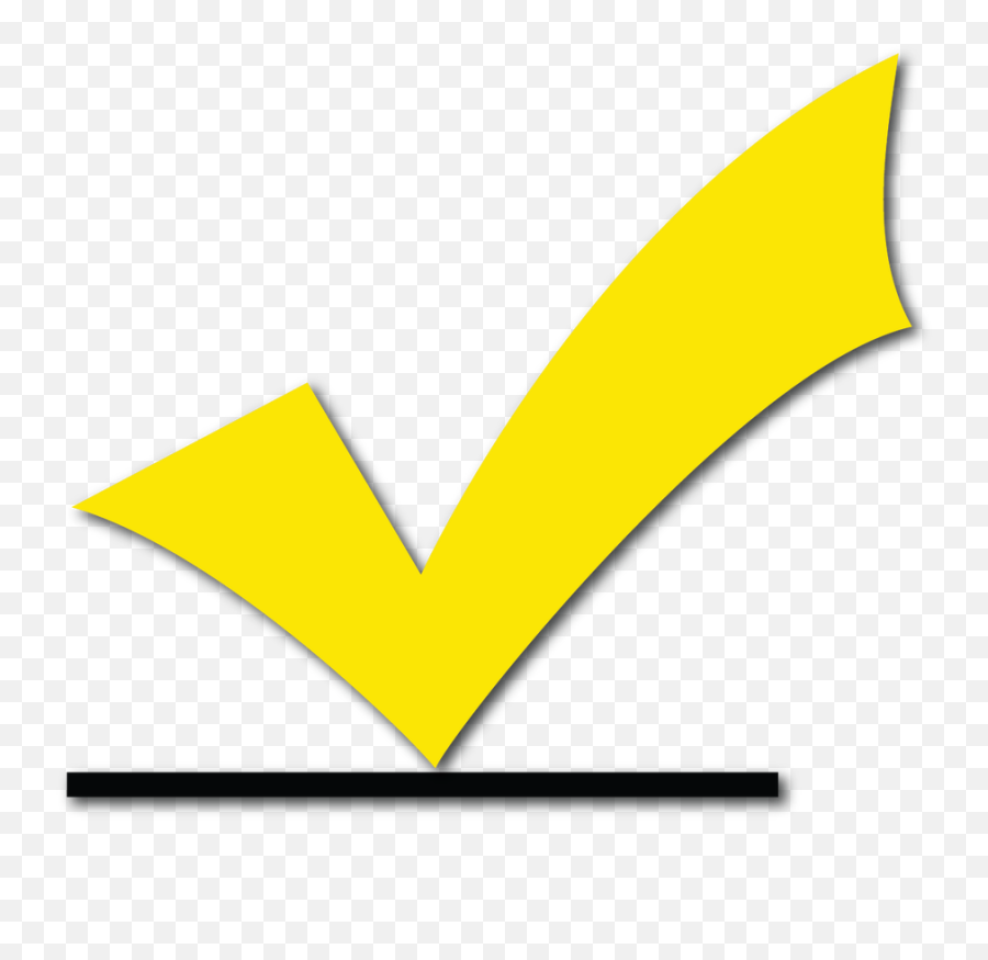 Check Mark Png Yellow Image With No - Check Mark Png Yellow,Check Mark Png