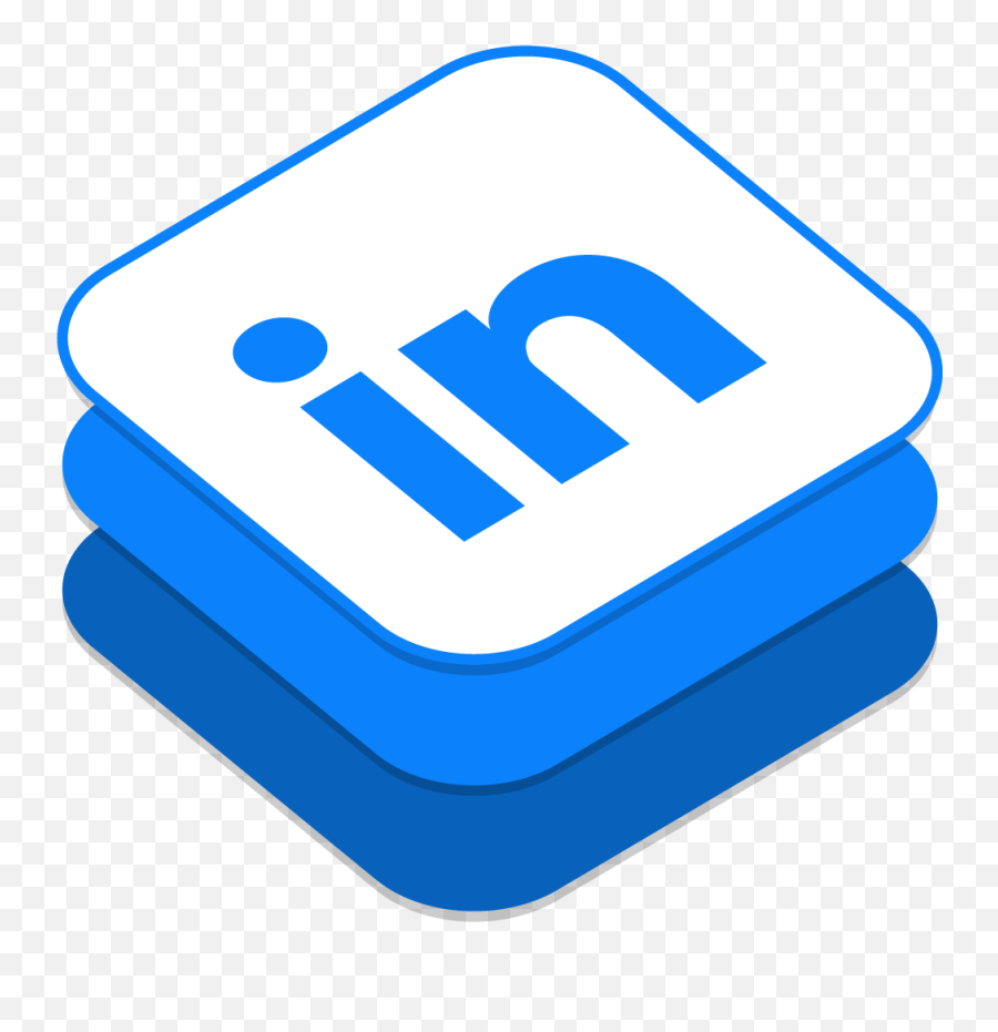 Linkedin Clip Art - Isometric Linkedin Icon Transparent Linkedin Logo Isometric Png,Linkedin Transparent