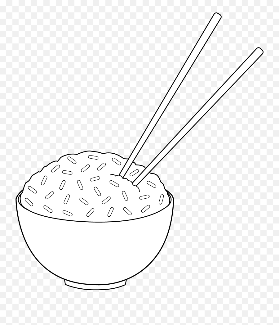 Download Hd Clipart Line Art With Chopsticks Free - Egg Png,Chopsticks Png