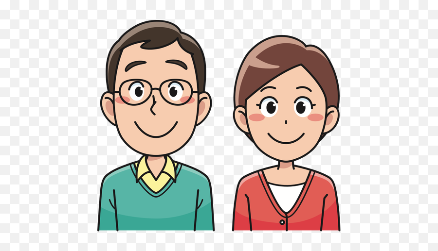 Middle - Aged Couple Free Svg Middle Aged Clipart Png,Happy Couple Png