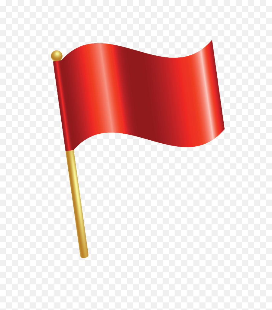 Red Flag Transparent Background - Clip Art Png,Flag Transparent Background