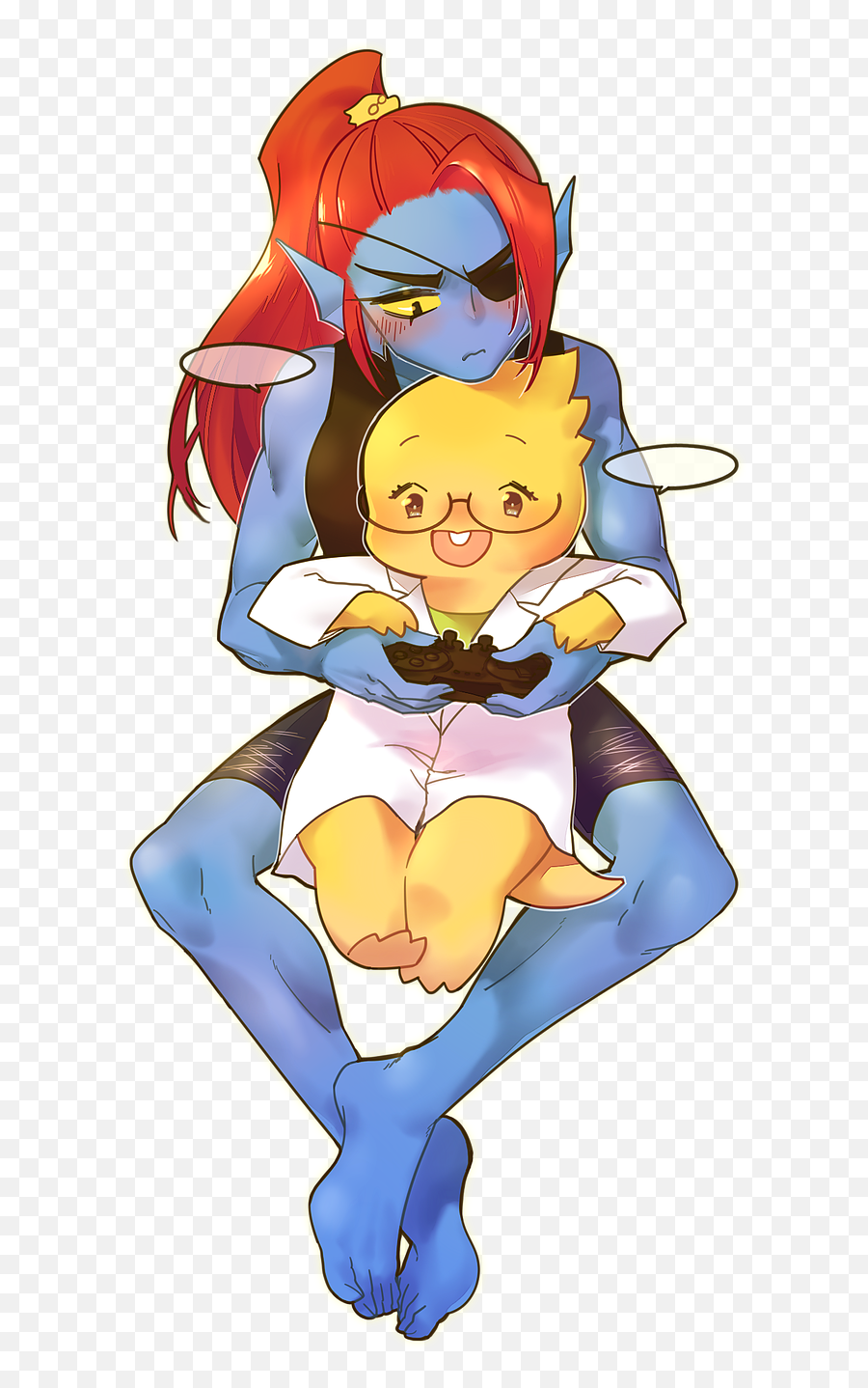 Pin - Alphys X Undyne Png,Undyne Png