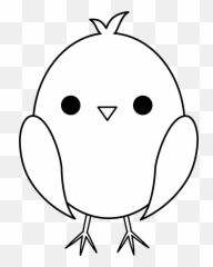 Baby Chicken Clipart Black And White Panda - Free Art png