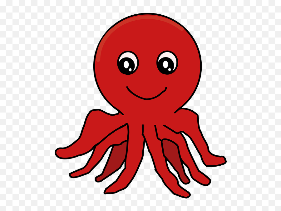 Red - Cartoonoctopus Download Free Clip Art Images U0026 Graphics Octopus Clipart Png,Octopus Png