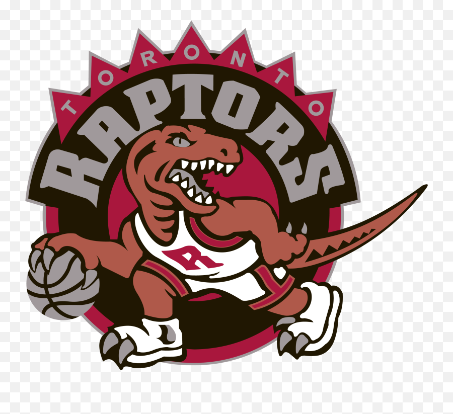 Toronto Raptors Logos History Team And Primary Emblem - Toronto Raptors Original Logo Png,Basketball Logos Nba