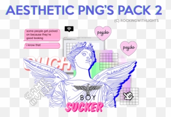 Download Hd Aesthetic Png Pack 2 By Rockingwithlights - Aesthetic Sticker Pack Png,Aesthetic Png Tumblr