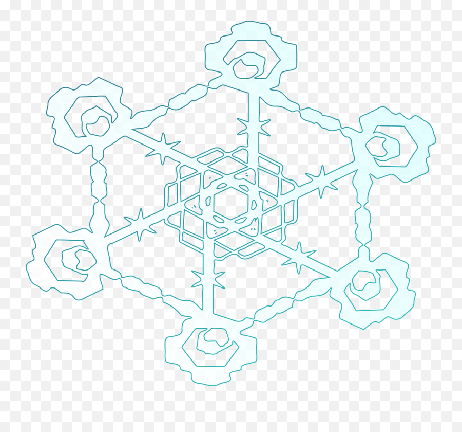 Snowflake Ice Crystal - Free Vector Graphic On Pixabay Snowflake Png,Freeze Png